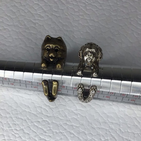 CUTE LITTLE PUPPY RINGS - Picture 1 of 10